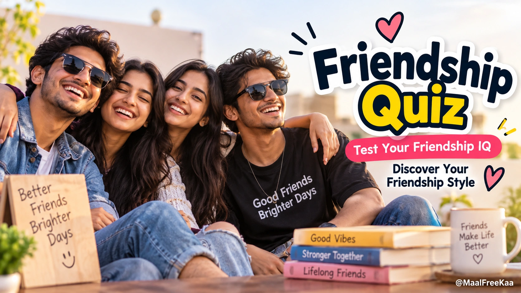 Friendship Quiz to test your Friendship IQ and discover your friendship style
