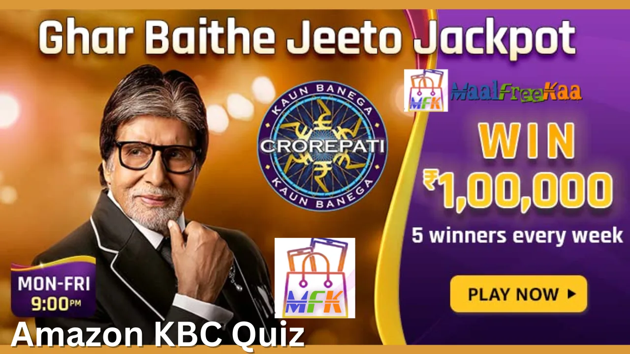 Amazon KBC Quiz Answers Today – Ghar Baithe Jeeto Jackpot