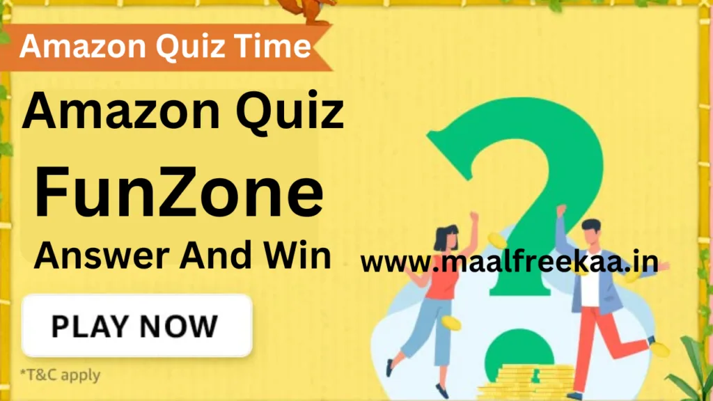 Amazon FunZone Quiz Answers