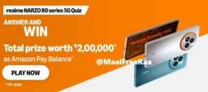 realme NARZO 80 Series 5G Quiz Answers Win Big
