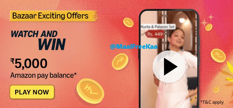 Amazon Bazaar Exciting Offers Quiz Answers – Win ₹5,000