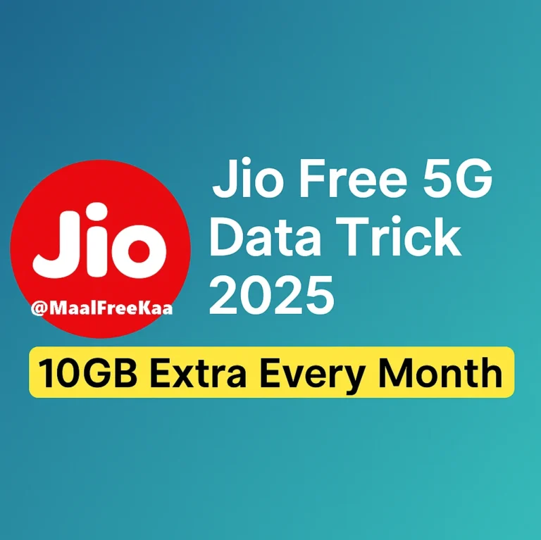Jio free 5G data trick 2025