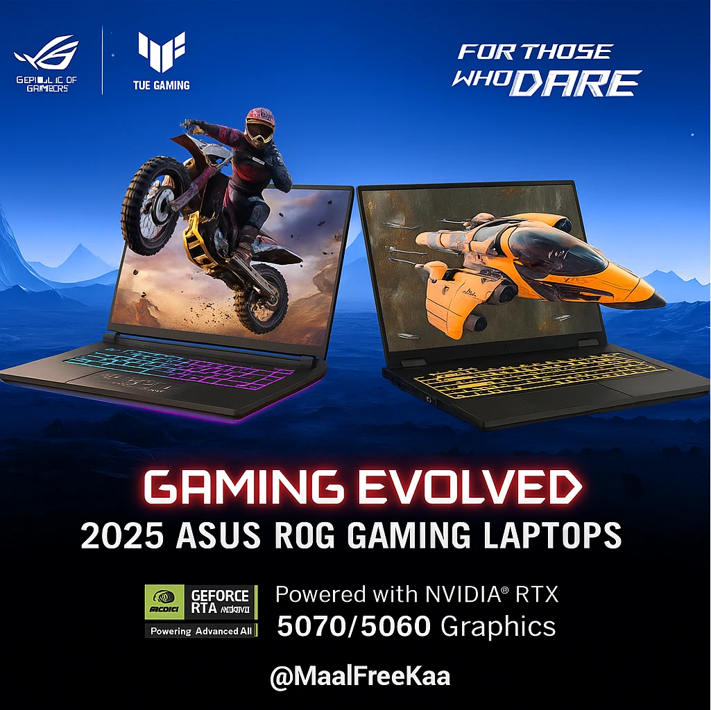 ASUS ROG 2025 Laptops with RTX 5070 & 5060