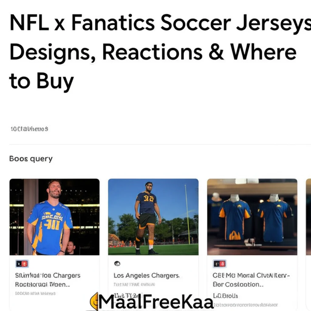 NFL x Fanatics soccer-style jerseys for all 32 teams