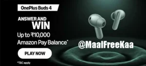 Amazon OnePlus Buds 4 Quiz Answers Banner Screenshot