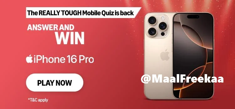 Amazon iPhone 16 Pro Quiz Answers – Win a Free iPhone