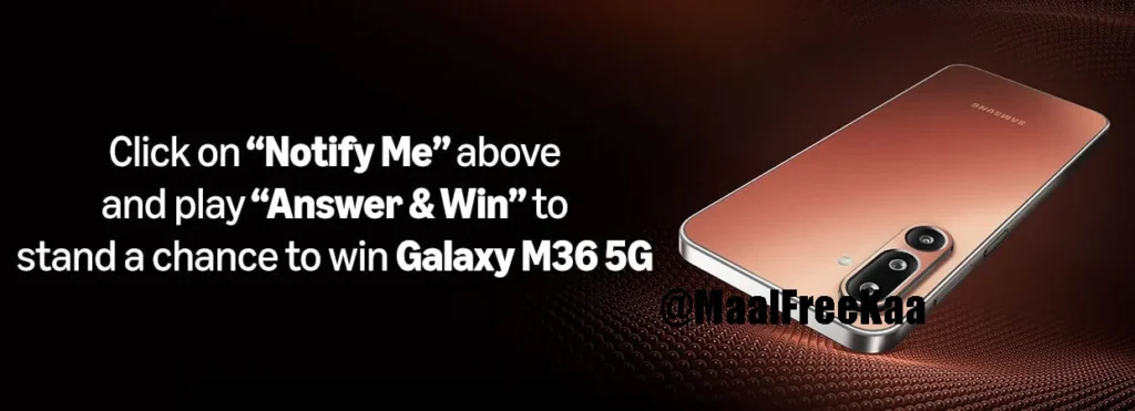Amazon Samsung Galaxy M36 5G Quiz Answers Win Phone