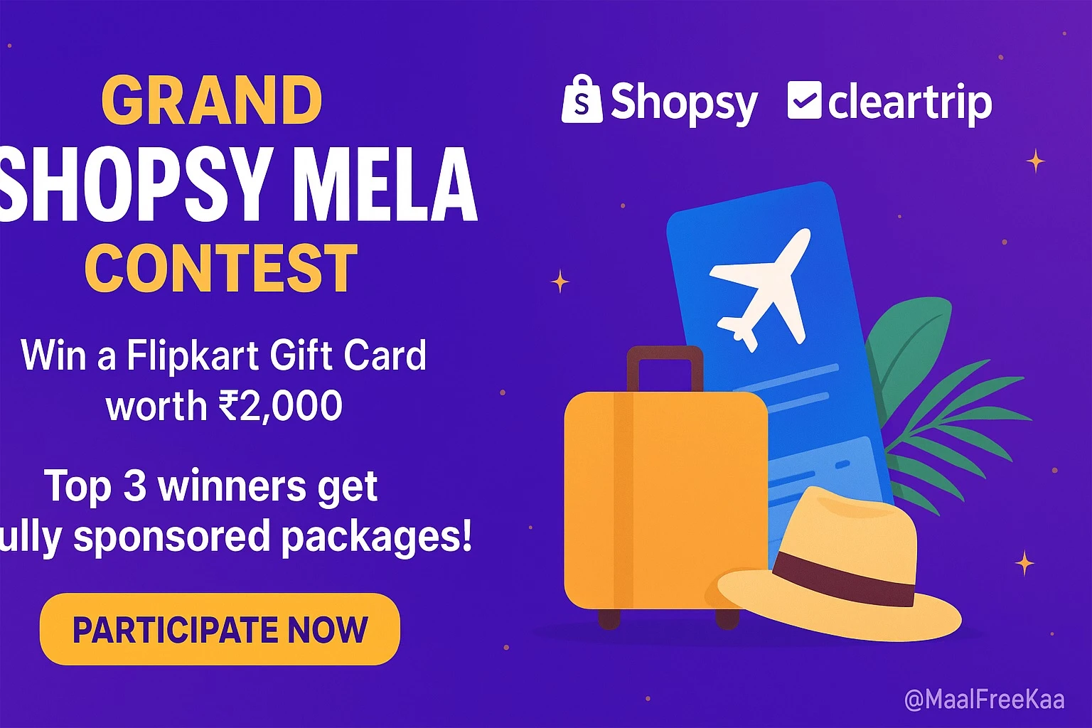 Grand Shopsy Mela Contest 2025 – Win Flipkart Gift Cards
