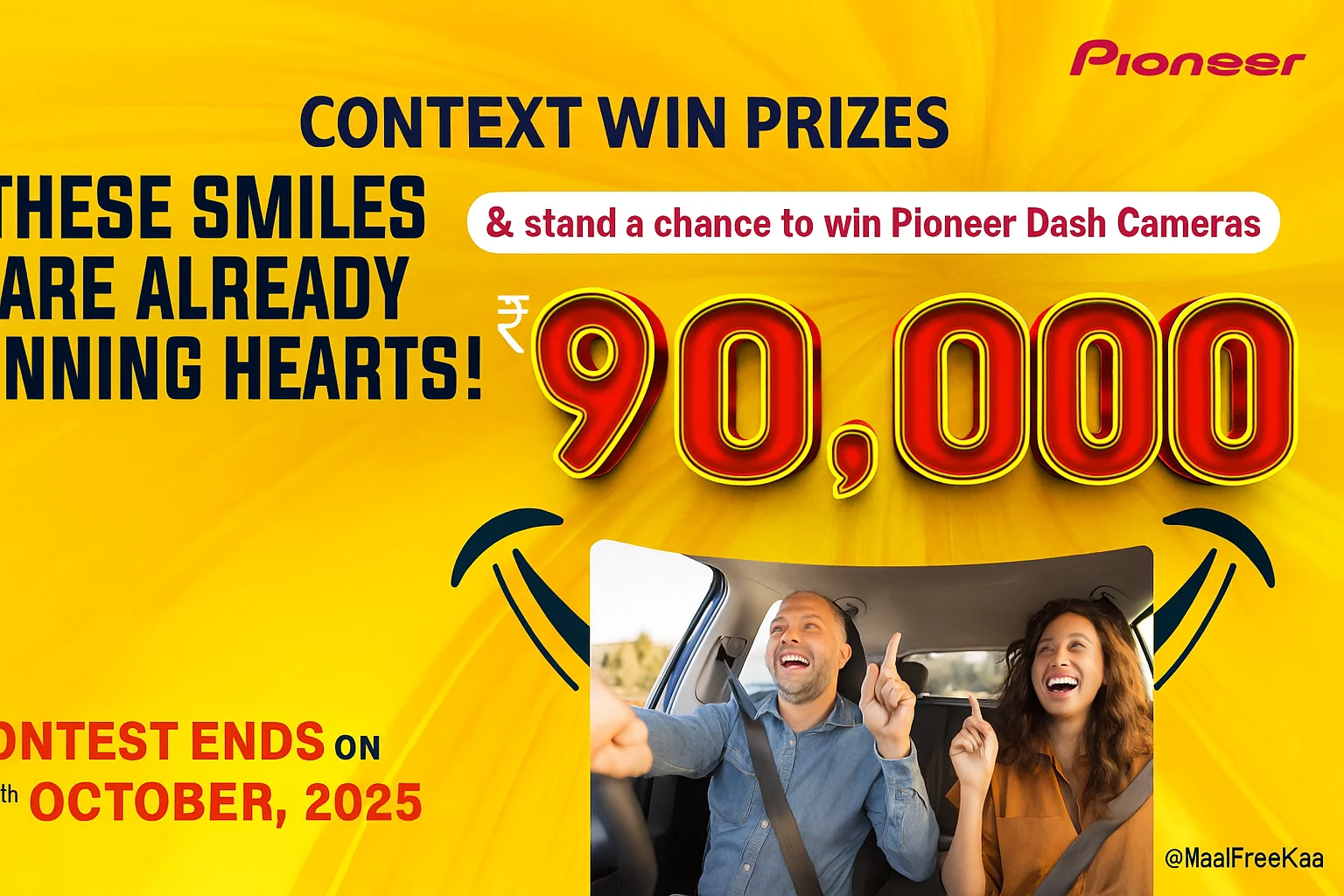 Happy Faces Inside The Car Contest Pioneer India