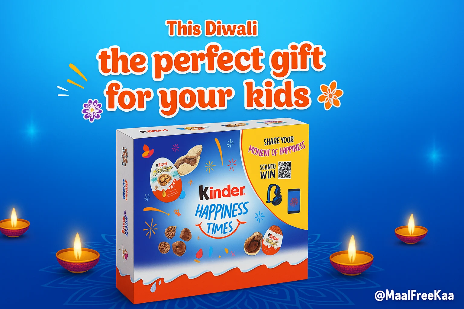 Kinder Happiness Times Pack Diwali Contest 2025 – Win Gaming Consoles and Prizes