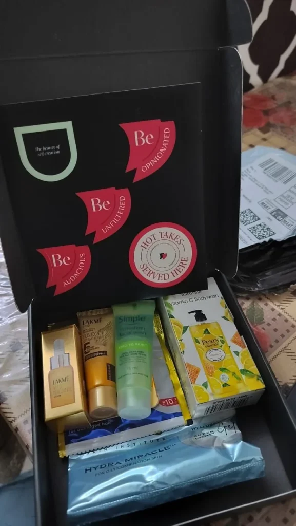 genuine-be-beautiful-free-sample-box-received-with-dove-vaseline-ponds-products-user-proof-april-2026