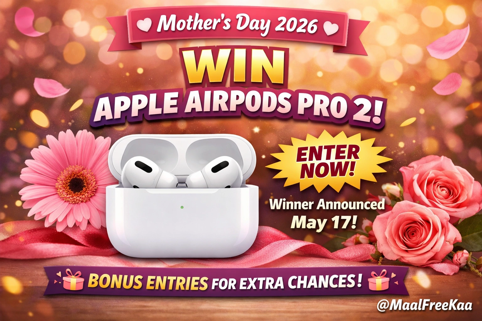 Apple AirPods Pro 2 giveaway Mother’s Day 2026 prize image