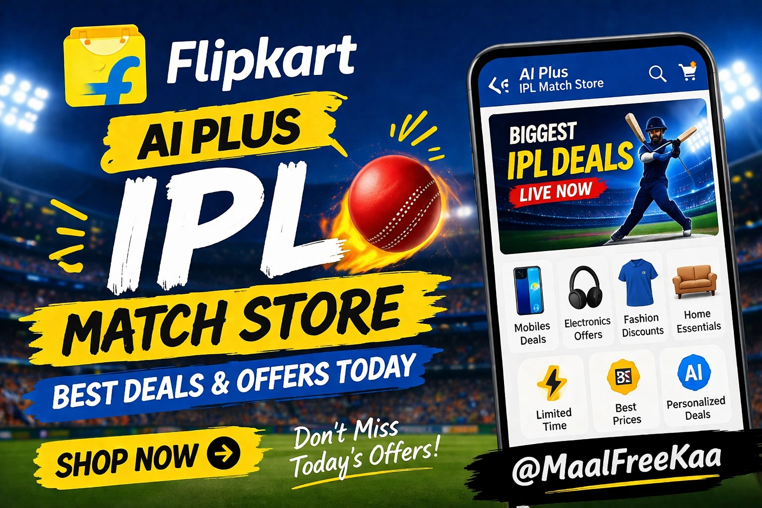 Flipkart IPL AI Match Store deals and offers