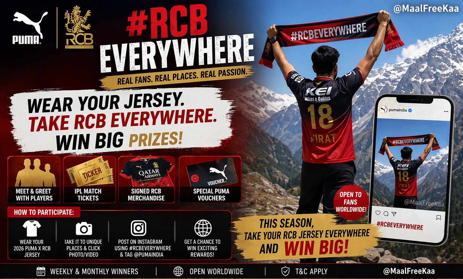RCB Everywhere contest participation guide