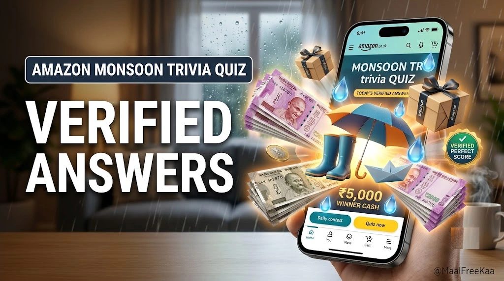 Amazon Monsoon Trivia Quiz answers today 20 July 2026