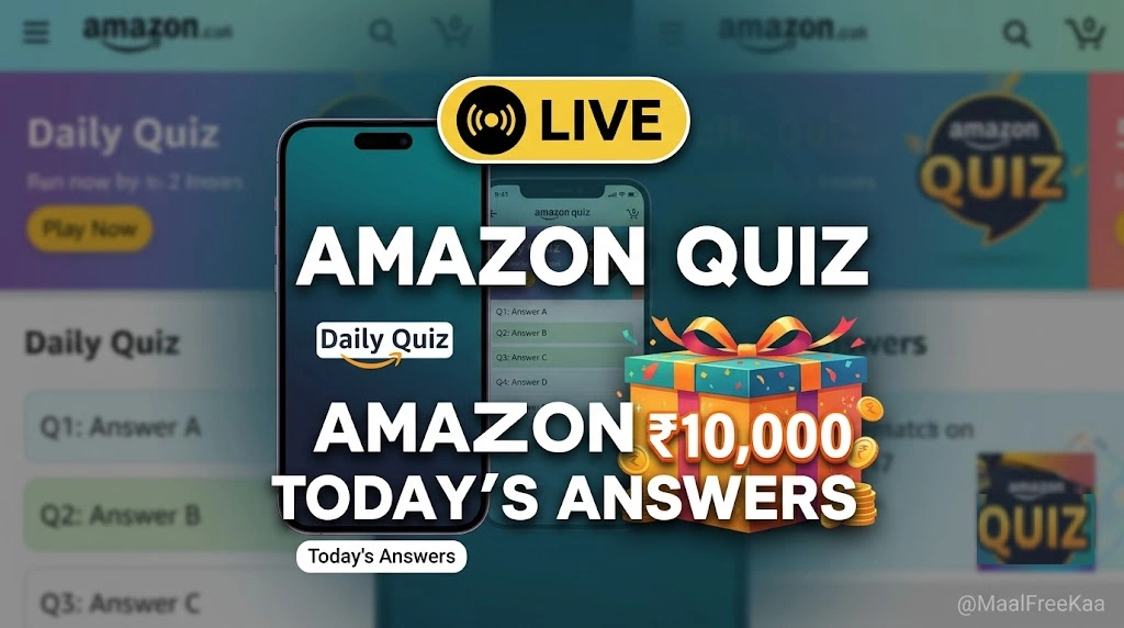 Amazon Quiz Answers Today – Win Amazon Pay Balance