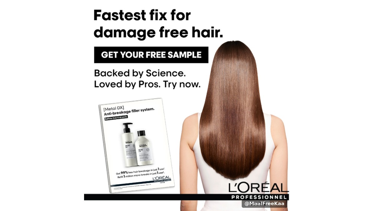 L'Oréal Professionnel free hair care sample offer in India