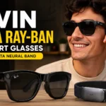 Meta Ray-Ban Display smart glasses with Meta Neural Band giveaway prize box on MaalFreeKaa