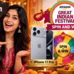 Amazon Great Indian Festival Spin and Win Quiz Answers with iPhone 17 Pro prize and Amazon Pay rewards