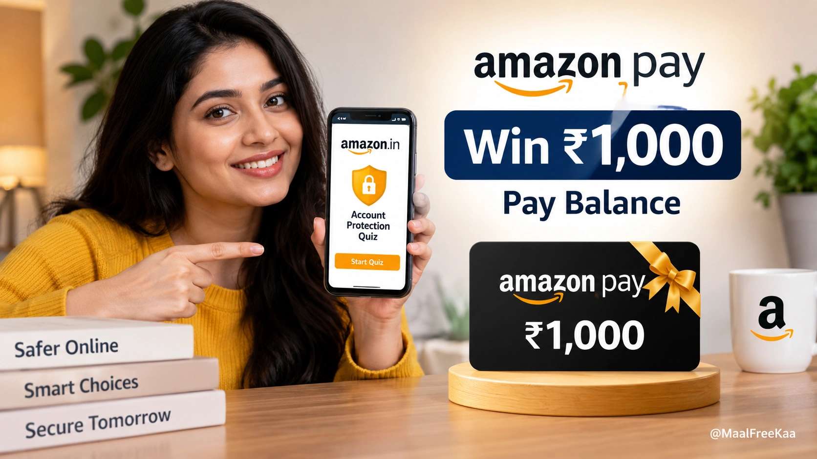 Amazon Pay Account Protection Quiz Answers to Win ₹1,000